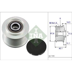 535 0052 10 Alternator pulley fits: VOLVO S60 I, S70, S80 I, V70 I, V70 II; V