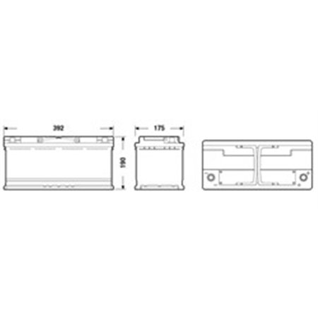 EK1050 Starter Battery EXIDE