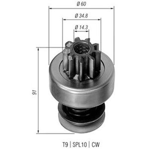 940113020102 MAGNETI MARELLI Hammastrummel,starter 