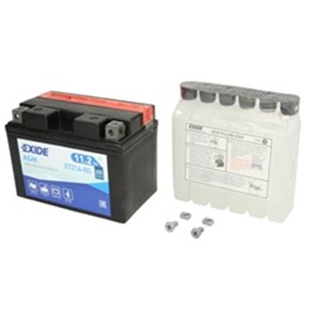 YTZ14-BS EXIDE Batteri AGM/Torrladdat med syra/Start (begränsad försäljning till nackdelar