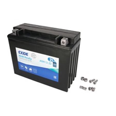 YTX24HL-BS EXIDE READY Batteri AGM/Start EXIDE 12V 21Ah 350A R+ Underhållsfritt 205x