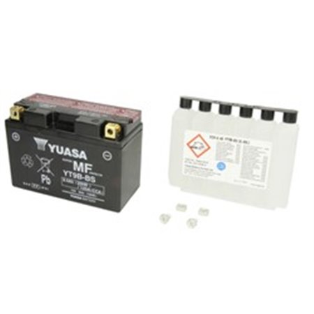 YT9B-BS YUASA Batteri AGM/Torrladdat med syra/Start (begränsad försäljning till nackdelar