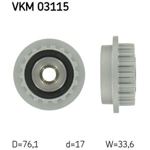 VKM 03115 Alternator pulley fits: VW MULTIVAN V, PHAETON, TOUAREG, TRANSPOR