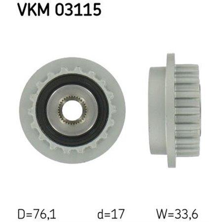 VKM 03115 Alternator Freewheel Clutch SKF