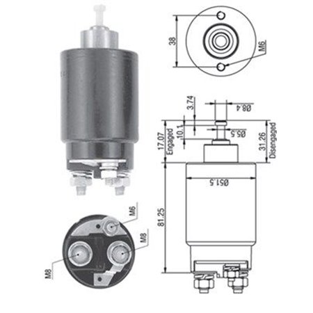 940113050264 Magnetlülitus,starter MAGNETI MARELLI