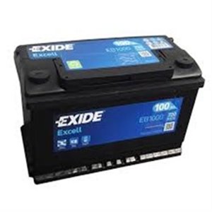 EB1000 Battery EXIDE 12V 100Ah/720A EXCELL (R+ en) 315x175x205 B13 (star