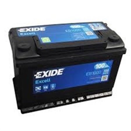 EB1000 Battery EXIDE 12V 100Ah/720A EXCELL (R+ en) 315x175x205 B13 (star