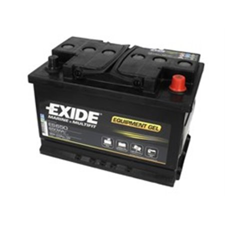 ES650 Batteri EXIDE 12V 56Ah/460A UTRUSTNING GEL/ŻEL MARIN/RV (R+ sta