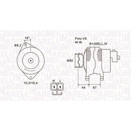 063731526010 Генератор MAGNETI MARELLI