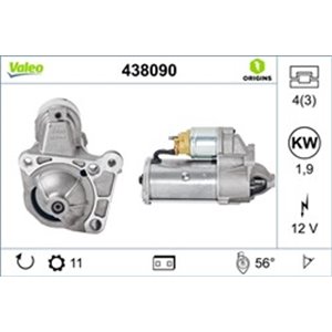 VAL438090 Starter (12V, 1,9kW) sobib: MITSUBISHI CARISMA, SPACE STAR NISSA