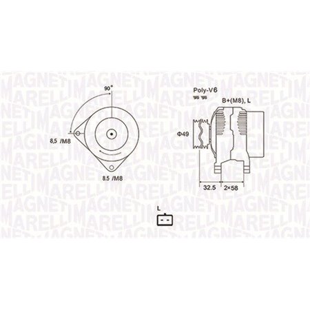 063731627010 Generaator MAGNETI MARELLI