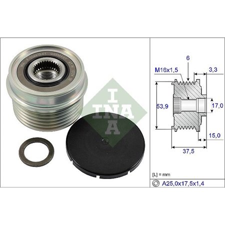 535 0223 10 Generator Frihjulskoppling Schaeffler INA