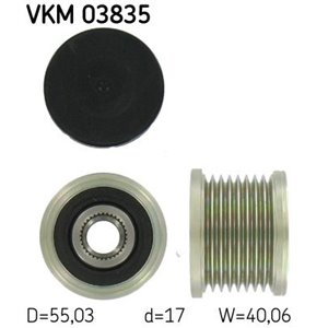 VKM 03835 Alternator pulley fits: MERCEDES E (W211), GL (X164), M (W164), S