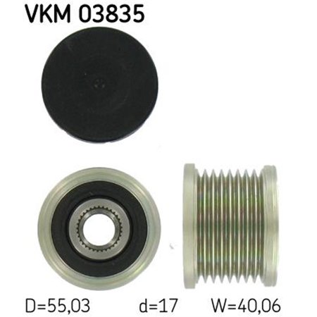 VKM 03835 Generatorremskiva passar: MERCEDES E (W211), GL (X164), M (W164), S