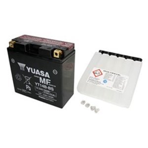 YT14B-BS YUASA Batteri AGM Torrladdat med - Top1autovaruosad