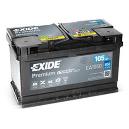 EA1050 Batteri EXIDE 12V 105Ah/850A PREMIUM (R+ sv) 315x175x205 B13 (sta