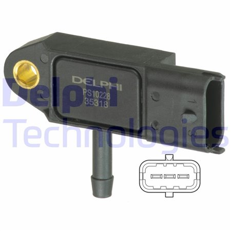 PS10228 Sensor, intake manifold pressure DELPHI