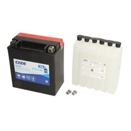 YTX16-BS EXIDE Batteri AGM/Torrladdat med syra/Start (begränsad försäljning till nackdelar
