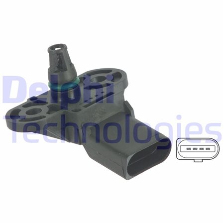 PS10123 Intake manifold pressure sensor (4 pin) fits: AUDI A3 SEAT ALTEA