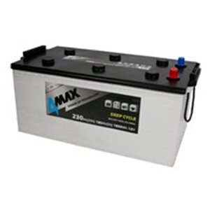 BAT230/1600L/DC/4MAX Battery 4MAX 230Ah DEEP CYCLE (L+ Standard terminal) 518x273x237 