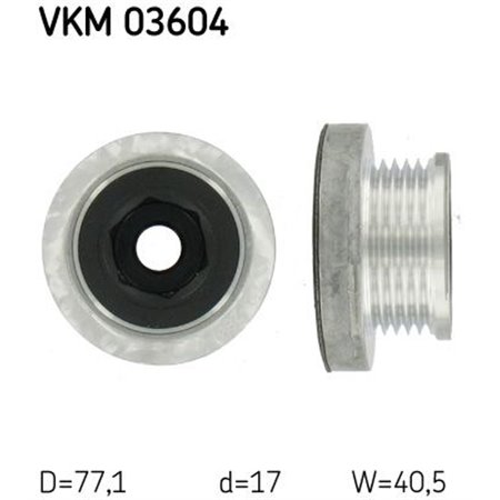 VKM 03604 Ременной шкив генератора SKF 