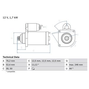 0 986 024 100 Start BOSCH - Top1autovaruosad