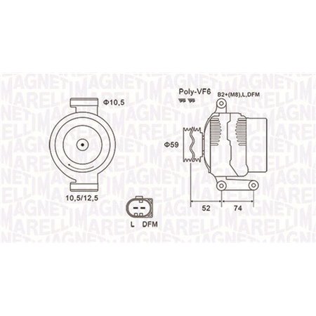 063731928010 Generaator MAGNETI MARELLI