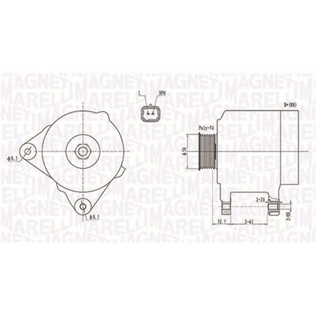 063731824010 Alternator MAGNETI MARELLI