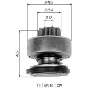 940113020329 Hammaspyörä, käynnistin MAGNETI MARELLI - Top1autovaruosad