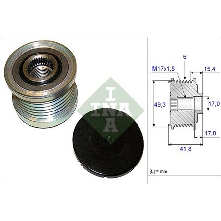 535 0193 10 Generator Frihjulskoppling Schaeffler INA