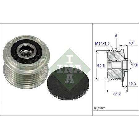 535 0219 10 Alternator Freewheel Clutch Schaeffler INA