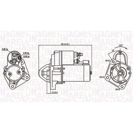 063721289010 Käynnistin MAGNETI MARELLI