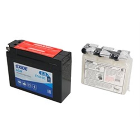 YT4B-BS EXIDE Batteri AGM/Torrladdat med syra/Start (begränsad försäljning till nackdelar