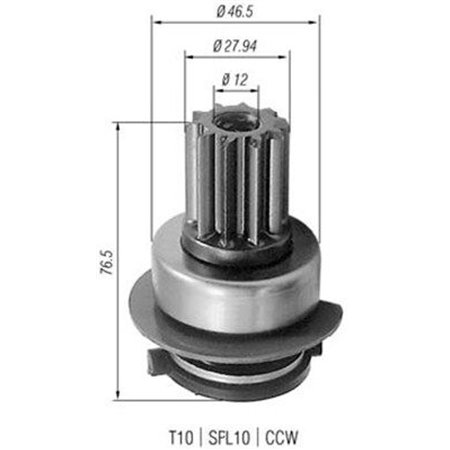 940113020223 Hammastrummel,starter MAGNETI MARELLI