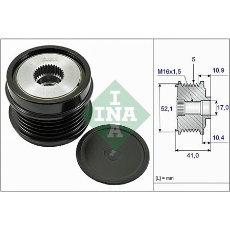 535 0272 10 Generator Frihjulskoppling Schaeffler INA