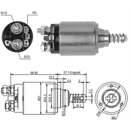 940113050187 Magnetbrytare, startmotor MAGNETI MARELLI