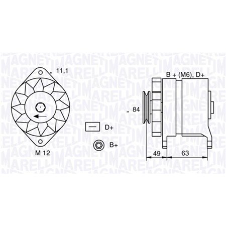 063321044010 Generaator MAGNETI MARELLI