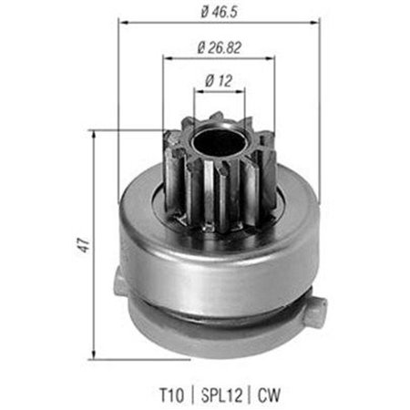 940113020423 Hammastrummel,starter MAGNETI MARELLI