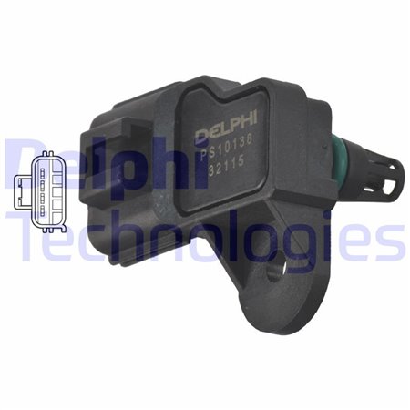 PS10138 Sensor, intake manifold pressure DELPHI