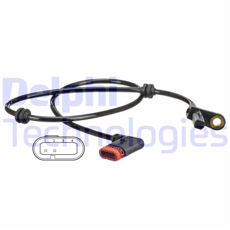 SS20543 ABS-sensor bak V/R passar: MERCEDES S (C216), S (W221) 2.2D 6.2 10