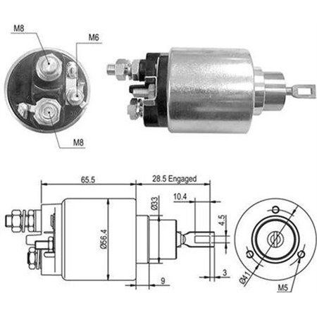 940113050429 Solenoidikytkin, käynnistin MAGNETI MARELLI