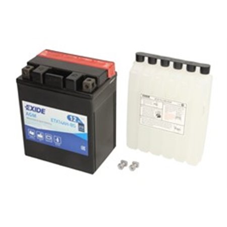 YTX14AH-BS EXIDE Batteri AGM/Torrladdat med syra/Start (begränsad försäljning till nackdelar
