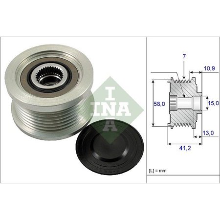 535 0173 10 Generator Frihjulskoppling Schaeffler INA