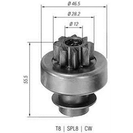 940113020130 Hammastrummel,starter MAGNETI MARELLI