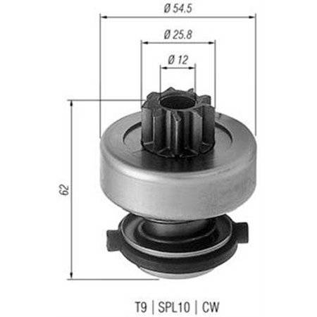 940113020192 Hammastrummel,starter MAGNETI MARELLI