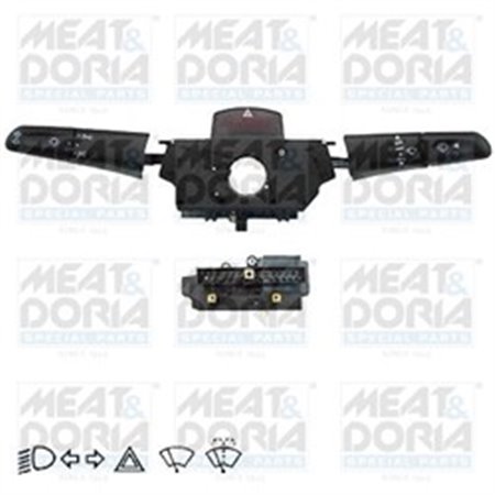 MEAT & DORIA 23473 - Kombinerad strömbrytare under ratten (blinkers lampor vindrutetorkare) passar: MERCEDES M (W163) 02.98-06