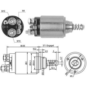 940113050376 Solenoidikytkin, käynnistin MAGNETI MARELLI - Top1autovaruosad