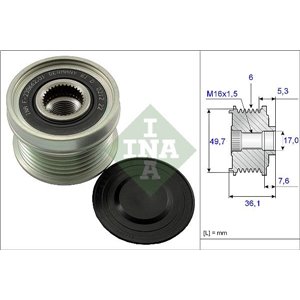 535 0134 10 Alternator pulley fits: MERCEDES VARIO, VARIO (B667, B670, B668),
