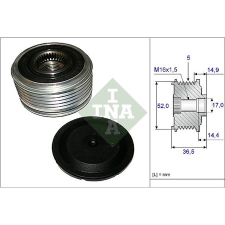 535 0129 10 Generaatori vabakäik Schaeffler INA