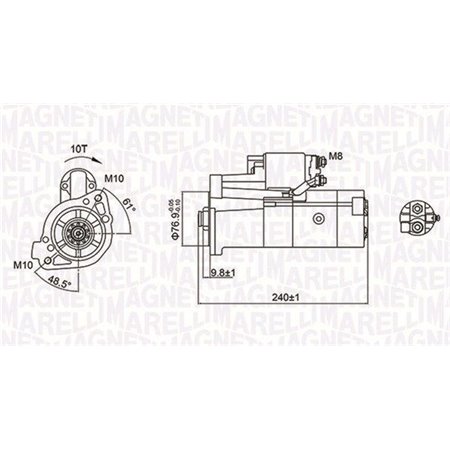 063721221010 Käynnistin MAGNETI MARELLI